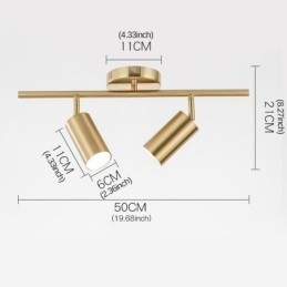Lumină modernă, simplă, din aluminiu