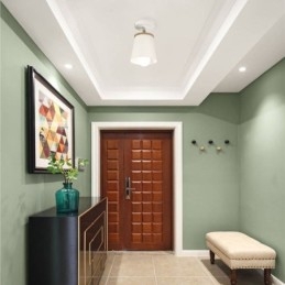 Plafoniera simplă din lemn nordică de fier (o singură lumină)