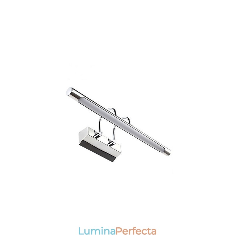 Lămpi pentru oglindă din oțel inoxidabil Lămpi de perete pentru baie din acril Lămpi de machiaj Alb rece Alb cald (dimensiune: 57X13.5X15)