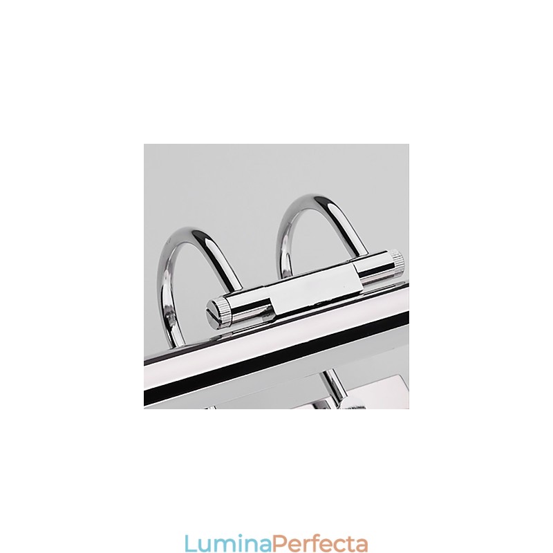 Lămpi pentru oglindă din oțel inoxidabil Lămpi de perete pentru baie din acril Lămpi de machiaj Alb rece Alb cald (dimensiune: 57X13.5X15)