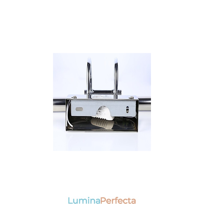 Lămpi pentru oglindă din oțel inoxidabil Lămpi de perete pentru baie din acril Lămpi de machiaj Alb rece Alb cald (dimensiune: 57X13.5X15)