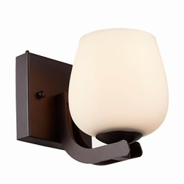 Aplică din fier cu abajur din sticlă Aplice de perete cu iluminare modernă clasică