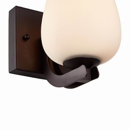 Aplică din fier cu abajur din sticlă Aplice de perete cu iluminare modernă clasică