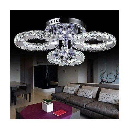 Montaj încastrat din metal cromat din cristal modern contemporan