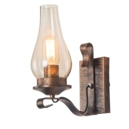 Lampă de perete retro, rustică, nordică, din sticlă, pentru dormitor