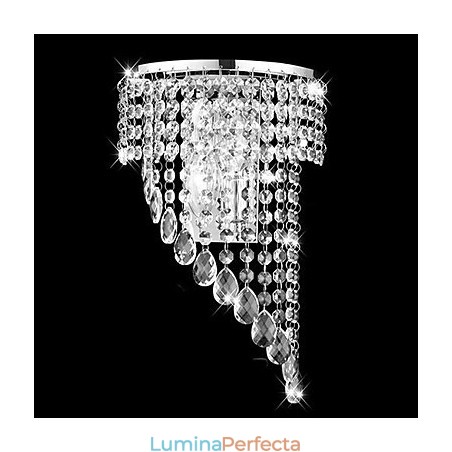 Aplice de perete cu montare încastrabilă din cristal, metal modern contemporan Aplice de perete cu montare încastrabilă din cristal, metal modern contemporan
