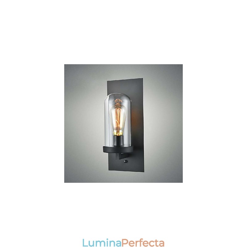 Corpuri în stil rustic Aplic de perete din sticlă din fier Lampă de perete retro din SUA