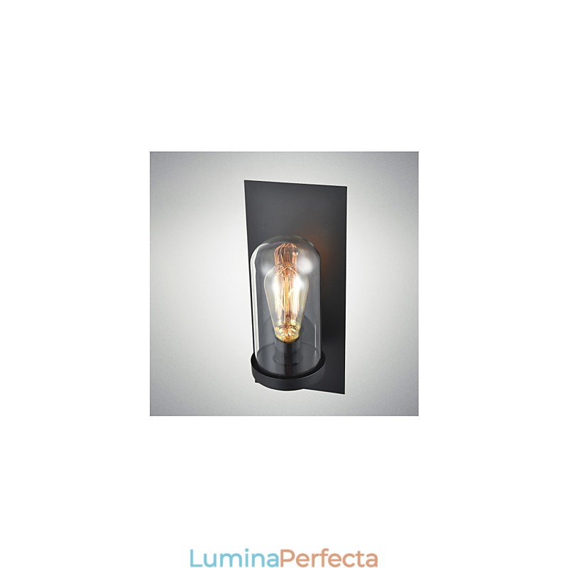 Corpuri în stil rustic Aplic de perete din sticlă din fier Lampă de perete retro din SUA