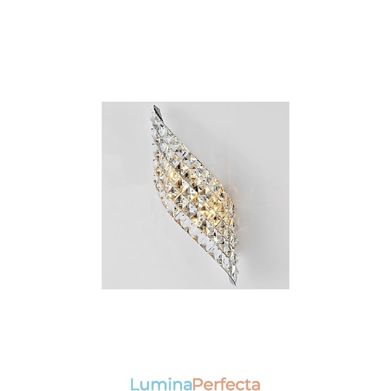 Lampă de perete cu incizie modernă, călire electroplată