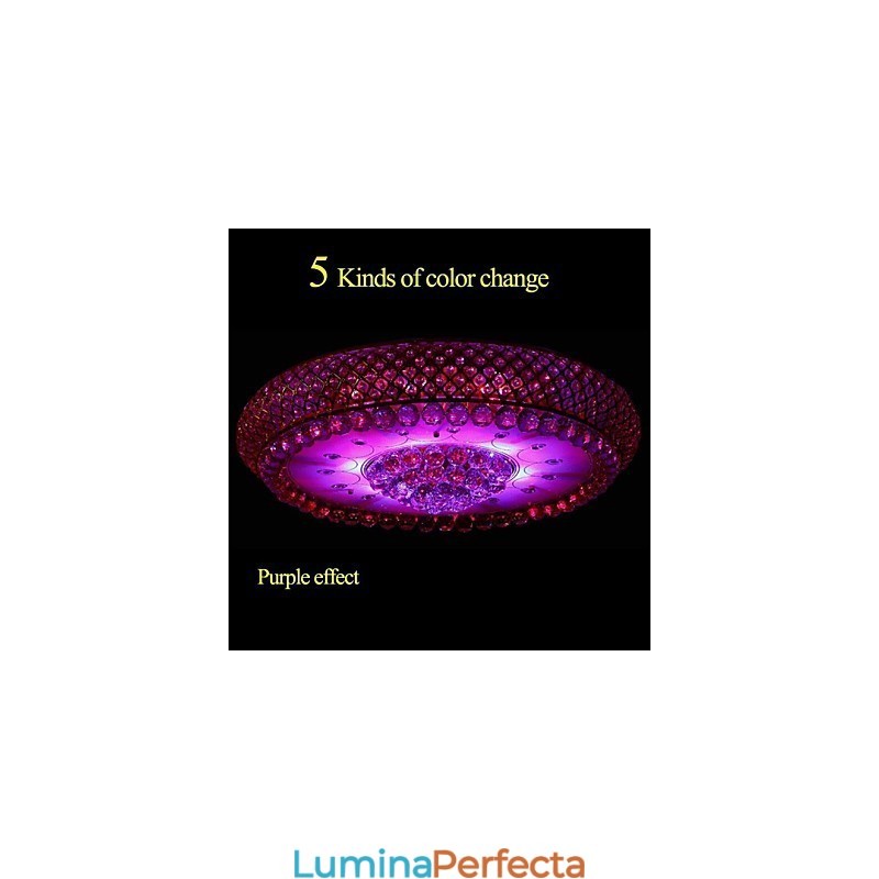 Plafoniera rotundă de cristal Absorb Dom Diametru 80CM Conține 15 becuri