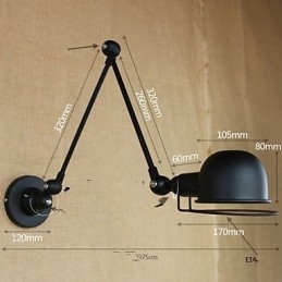 Aplice de perete Iluminat pentru baie Aplice exterioare de perete Aplice de lectură Modern Contemporan Metal