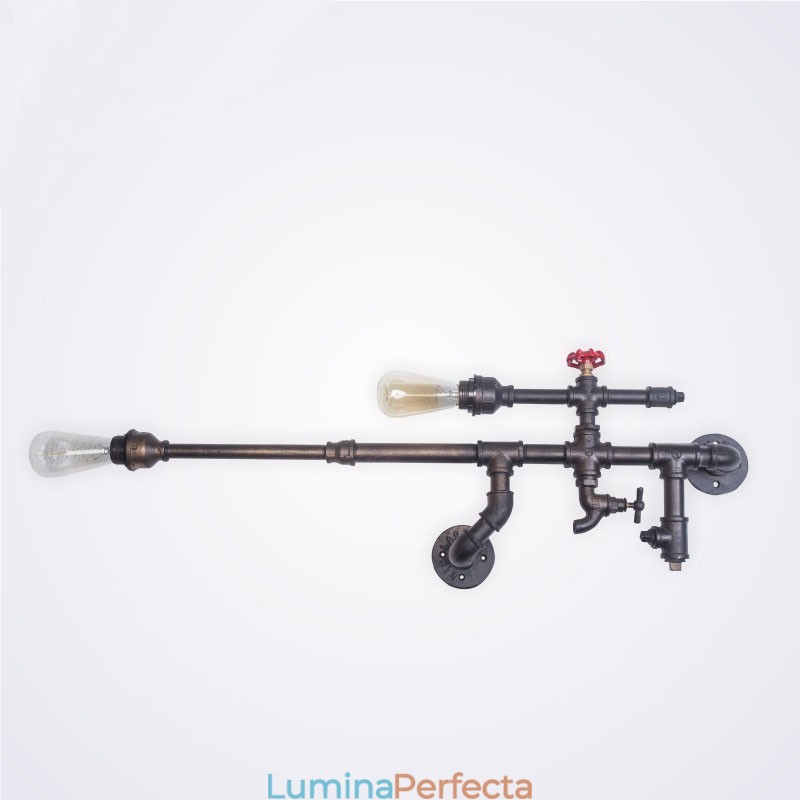 Lampă de perete industrială vintage, baie, bucătărie, țeavă de sufragerie Edison Light, aplice de bar pentru sufragerie de lux Lamparas FJ DB2 014A0