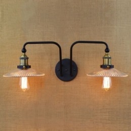 Stil Nordic Industrial Personalitate Creativă Interior Dormitor Mediteranean Cafenea Perete Sticlă Fier dublu