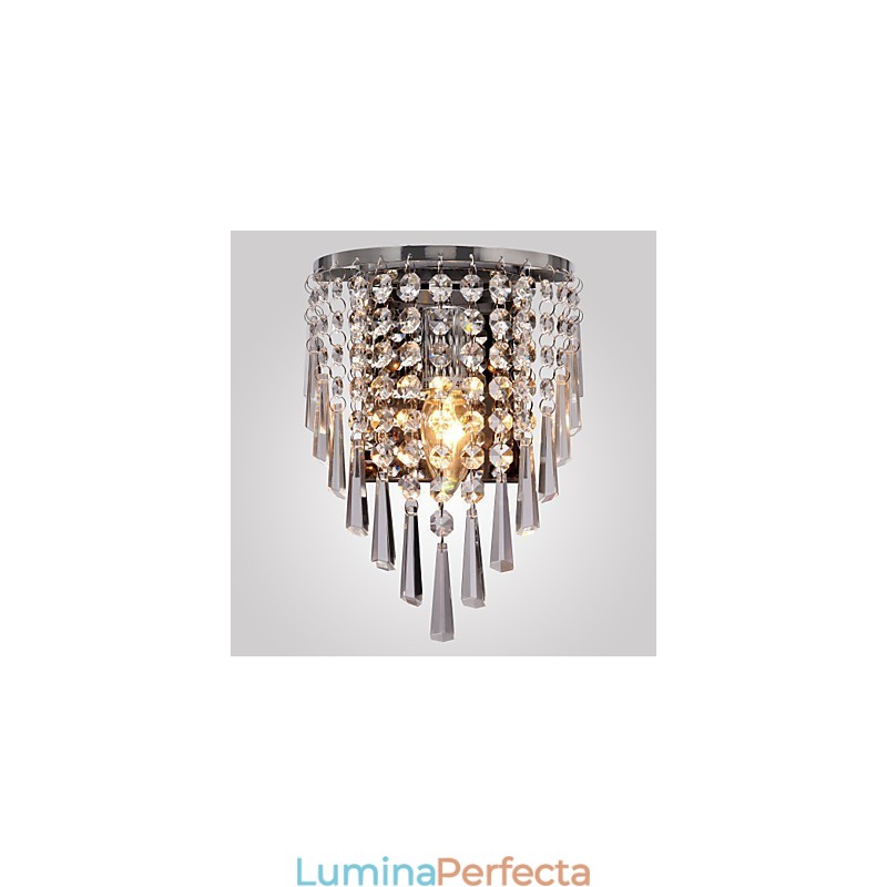 Aplică de perete semicirculară cu caracteristică cristal