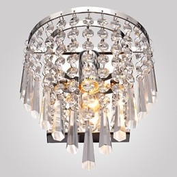 Aplică de perete semicirculară cu caracteristică cristal
