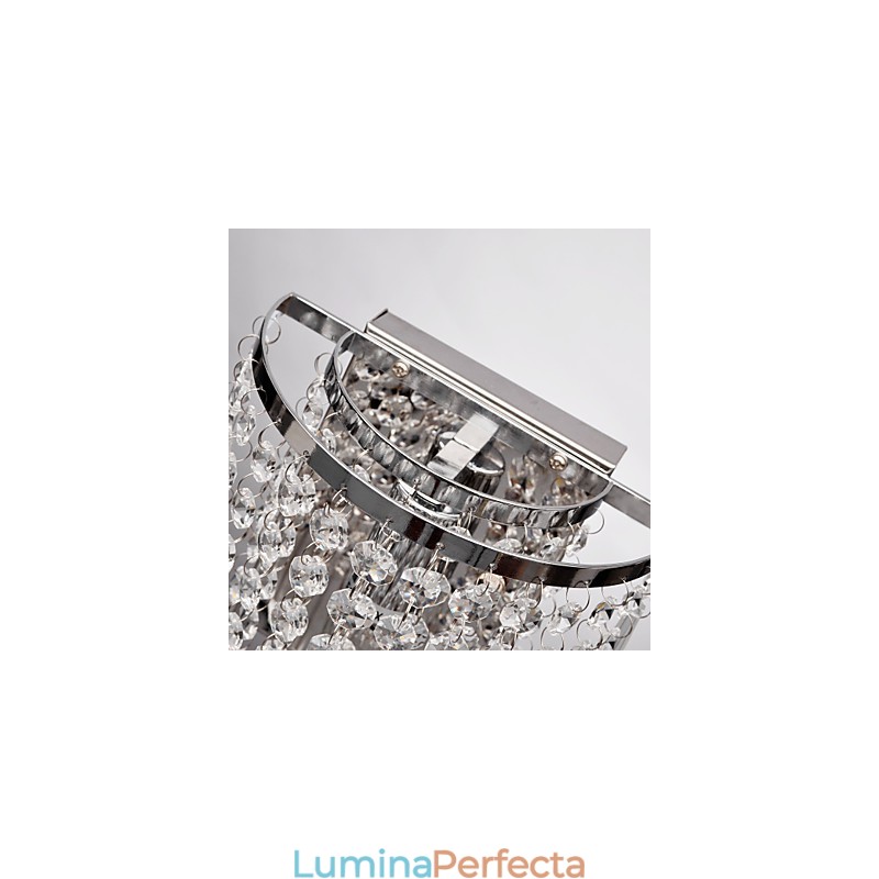 Aplică de perete semicirculară cu caracteristică cristal