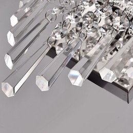 Aplică de perete semicirculară cu caracteristică cristal