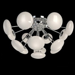 Lampă ModernYestaurant Lampă Circulară Simple Artă din Sticlă Pendant Stil European