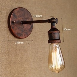 American Bar Cafe Restaurant Noptiera Cu culoar minimalist Applic din fier feruginos