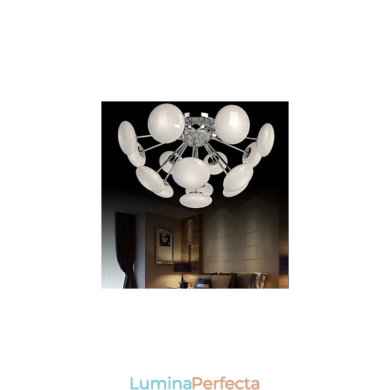 Lampă ModernYestaurant Lampă Circulară Simple Artă din Sticlă Pendant Stil European
