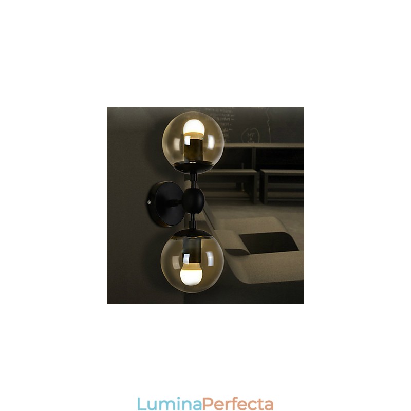 Aplice de perete Bila de sticla Rustic Lodge Metal