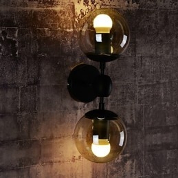 Aplice de perete Bila de sticla Rustic Lodge Metal