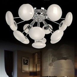 Lampă ModernYestaurant Lampă Circulară Simple Artă din Sticlă Pendant Stil European