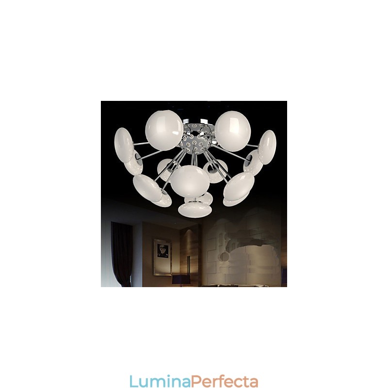 Lampă ModernYestaurant Lampă Circulară Simple Artă din Sticlă Pendant Stil European