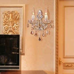 Aplică elegantă din cristal cu 2 lumini