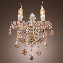 Aplică elegantă din cristal cu 2 lumini