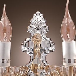 Aplică elegantă din cristal cu 2 lumini