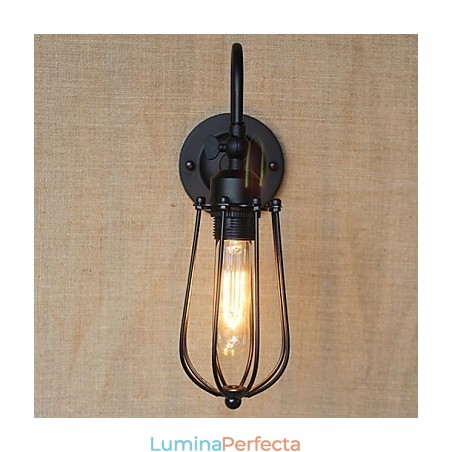 American Country Living Lampă Dormitor Balcon Minimalist Mat Negru Lampă de Noptieră Artă Decorativă Perete American Country Living Lampă Dormitor Balcon Minimalist Mat Negru Lampă de Noptieră Artă Decorativă Perete