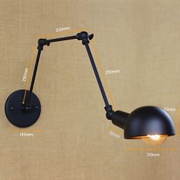 Stil Industrial Retro Culoar Scări Coridor Lampă De Perete Cu Braț Lung Fier Forjat Balcon Restaurant Bar