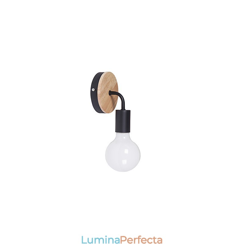 110V 220V IRON Edison Lumină de perete interioară pentru hol case de scări Lampă cu bec Negru Alb