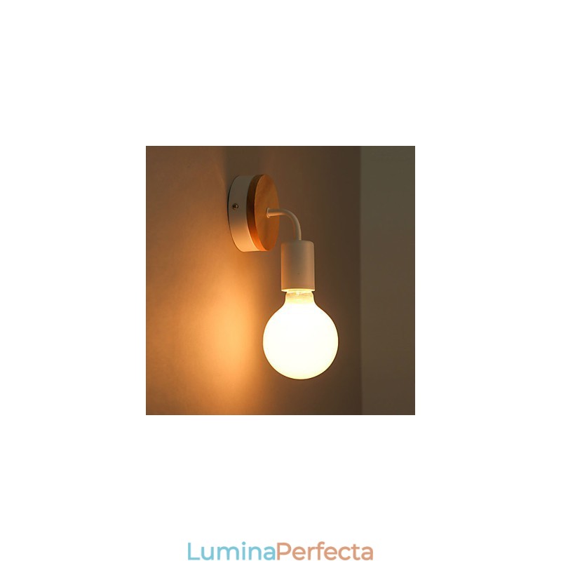110V 220V IRON Edison Lumină de perete interioară pentru hol case de scări Lampă cu bec Negru Alb