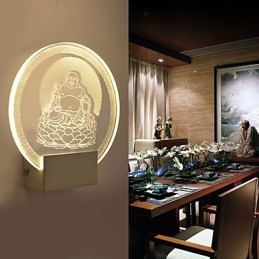Acrilic Lampă PVC Lampă Light Chip Modern Contemporan Metal