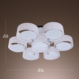 Candelabru modern, contemporan, din metal cromat, montat încastrat