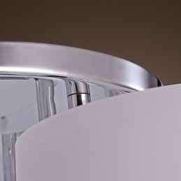 Candelabru modern, contemporan, din metal cromat, montat încastrat