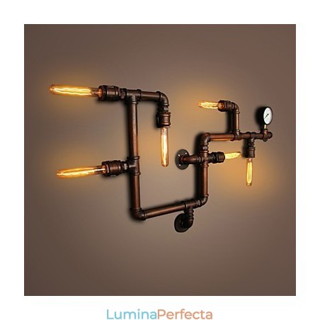Aplice Aplice 6 Lumini Finisaj Bronz Stil Industrial Rustic Lodge Metal Aplice Aplice 6 Lumini Finisaj Bronz Stil Industrial Rustic Lodge Metal