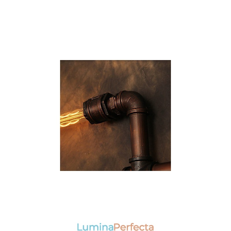 Aplice Aplice 6 Lumini Finisaj Bronz Stil Industrial Rustic Lodge Metal