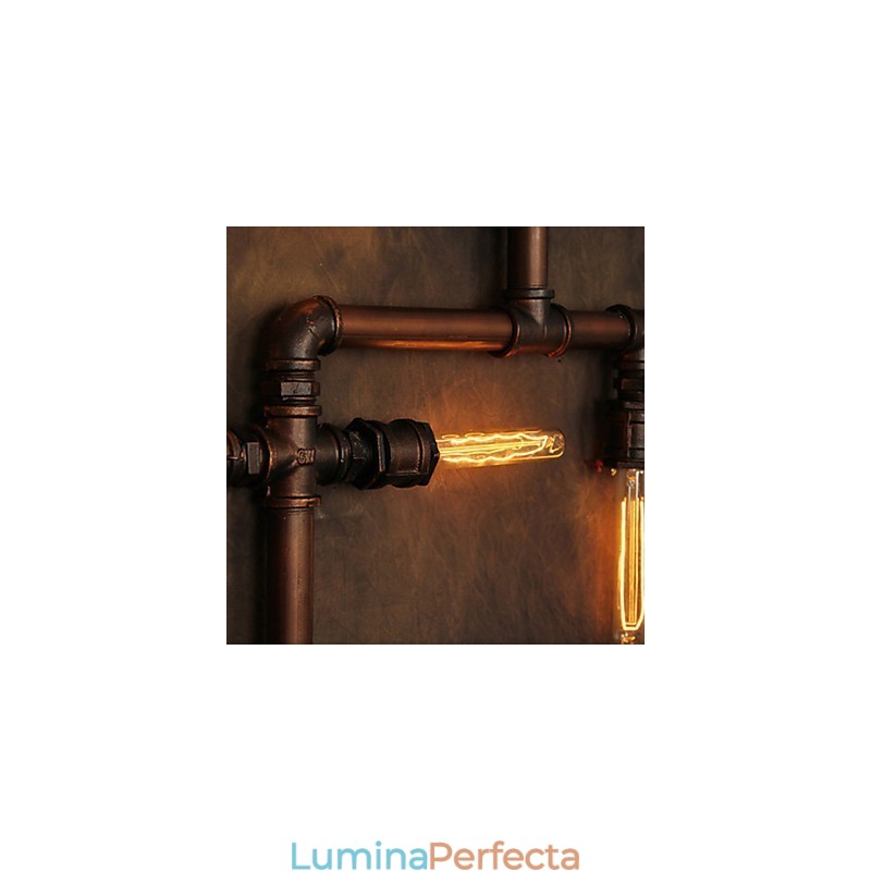 Aplice Aplice 6 Lumini Finisaj Bronz Stil Industrial Rustic Lodge Metal
