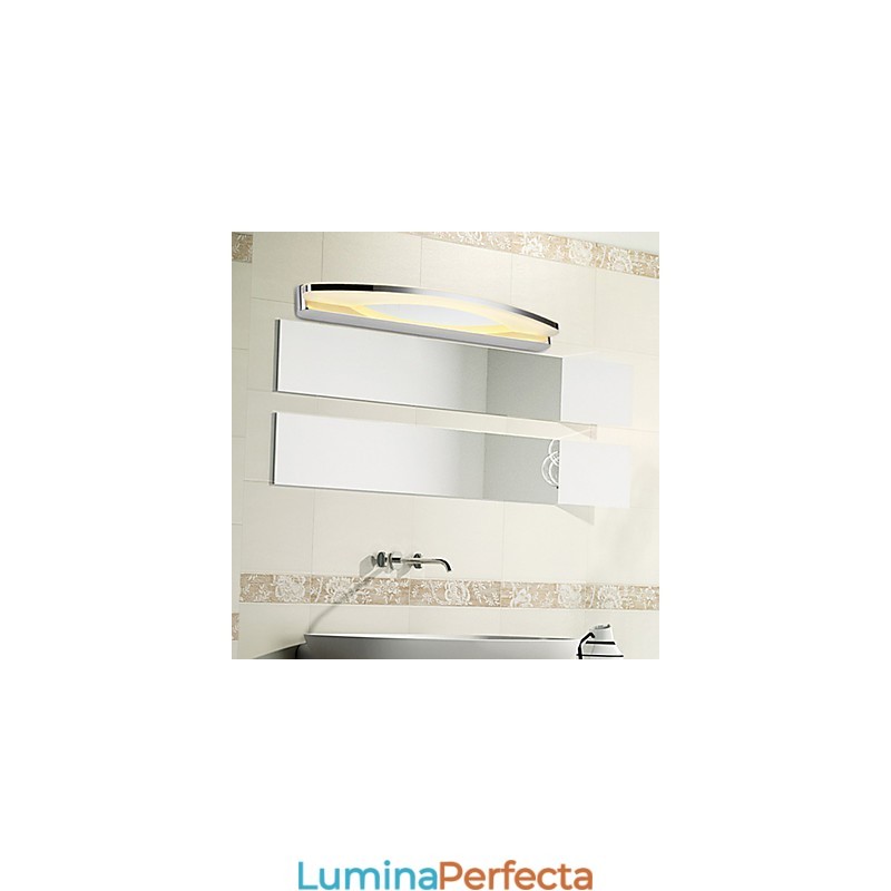 Iluminat pentru baie modernă Aplicație de perete metalică contemporană