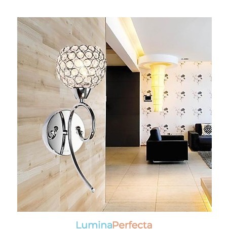 Lampă de perete cu cristale 1 lumină Pictură creativă de fier Lampă de perete cu cristale 1 lumină Pictură creativă de fier