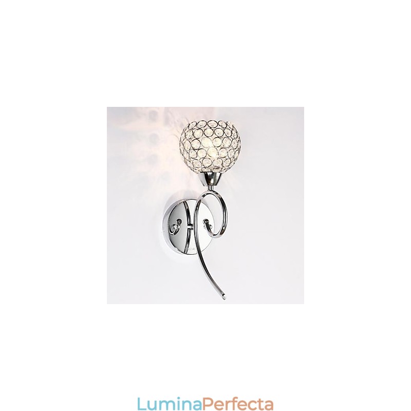 Lampă de perete cu cristale 1 lumină Pictură creativă de fier