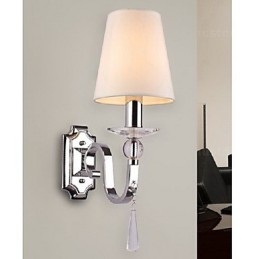 Lampă de perete albă caldă cu picături de cristal