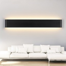Aplice Moderne Luminoase Interior Negru Alb 72cm