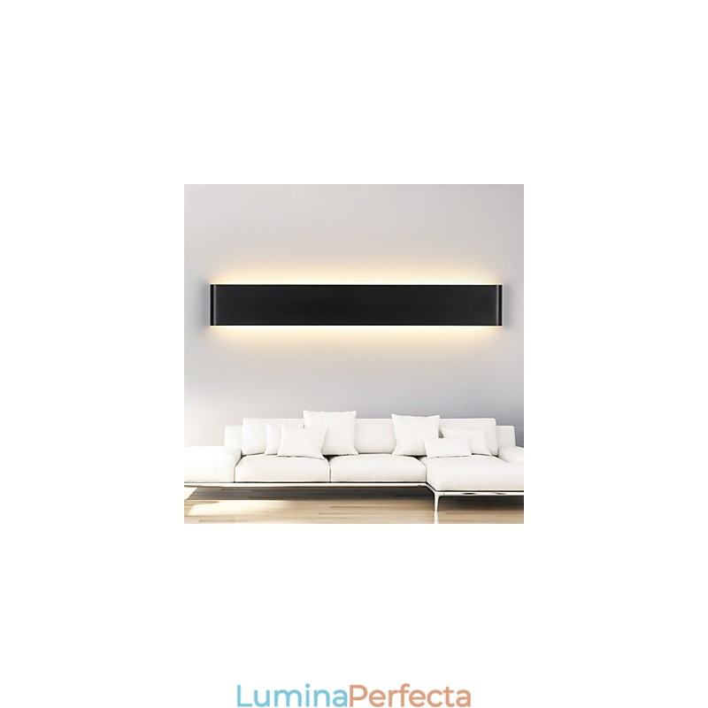 Aplice Moderne Luminoase Interior Negru Alb 72cm