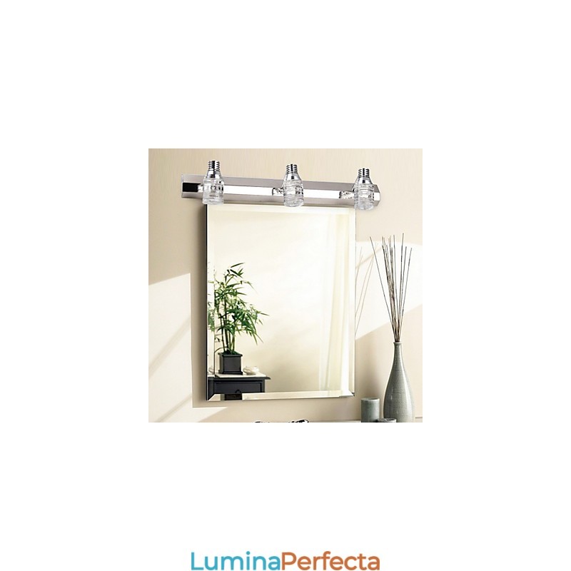 Lampă de perete modernă cu oglindă din sticlă în stil frontal