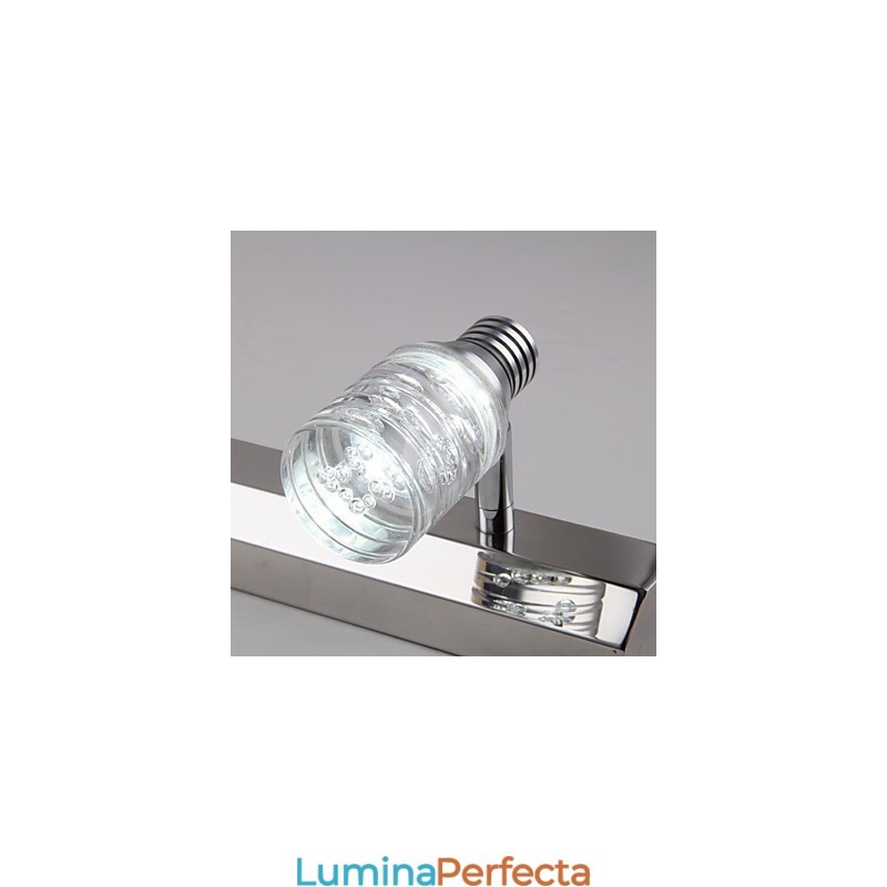 Lampă de perete modernă cu oglindă din sticlă în stil frontal
