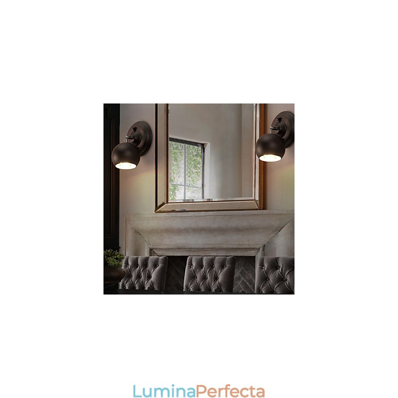 Lampă de perete creativă din fier forjat Loft care restaurează luminile antice